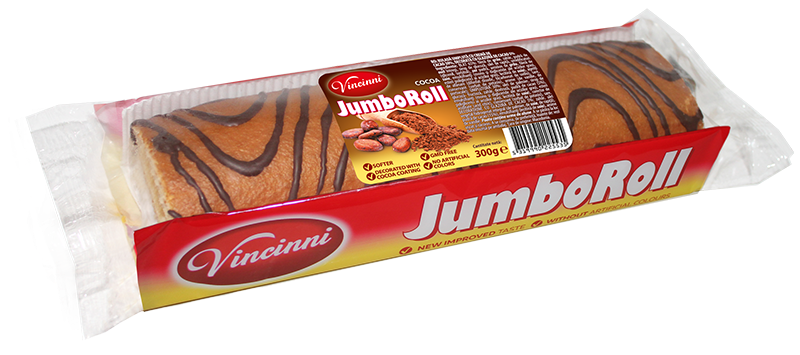 Vincinni JUMBO ROLL Chocolat 300g